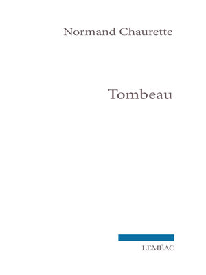 cover image of Tombeau